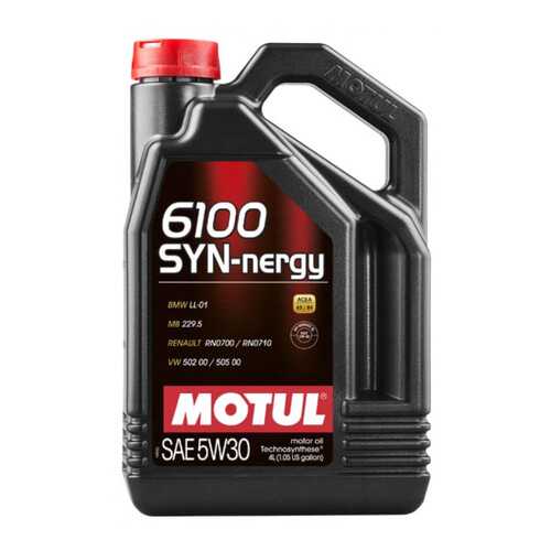 Моторное масло Motul 6100 SYN-NERGY 5W-30 4л в Татнефть