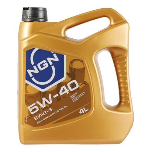 Моторное масло NGN Synt-S 5W-40 4л в Татнефть