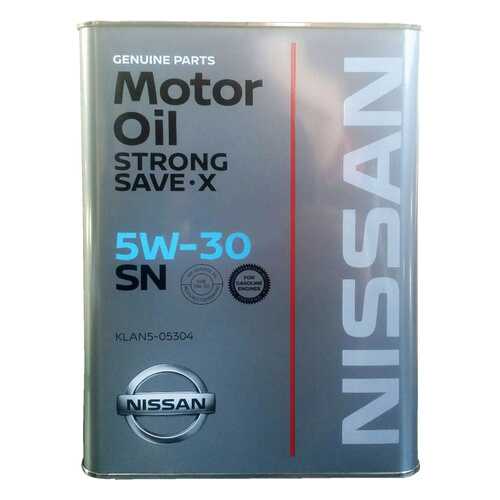 Моторное масло Nissan SN Strong Save X SAE 5W-30 4л в Татнефть