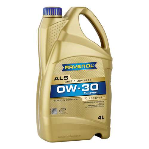 Моторное масло Ravenol Arctic Low SAPS ALS SAE 0W-30 4л в Татнефть
