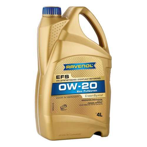 Моторное масло Ravenol EFS EcoFullSynth SAE 0W-20 4л в Татнефть