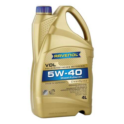 Моторное масло Ravenol VDL 5W-40 4л в Татнефть