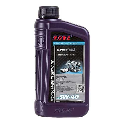 Моторное масло Rowe Hightec Synt RSi 5W-40 1л в Татнефть