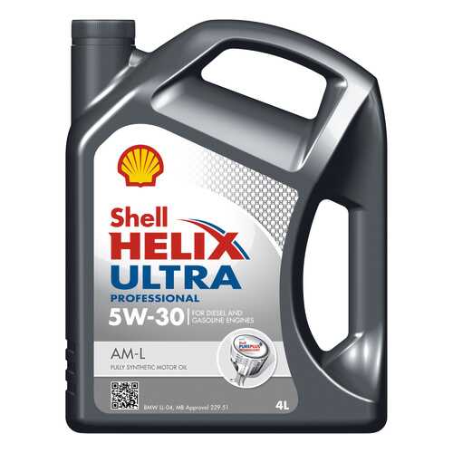 Моторное масло Shell Helix Ultra Professional AM-L 5W-30 4л в Татнефть