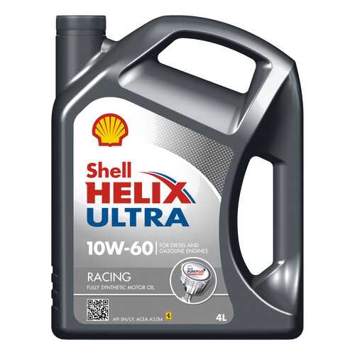 Моторное масло Shell Helix Ultra Racing SAE 10W-60 4L в Татнефть