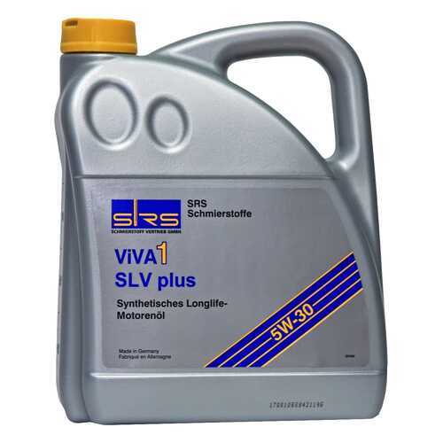 Моторное масло SRS Viva 1 SLV Plus 5W-30 4л в Татнефть