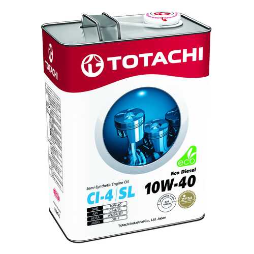 Моторное масло Totachi Eco Diesel Semi-Synthetic 10W-40 6л в Татнефть