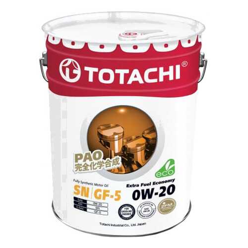 Моторное масло Totachi Extra Fuel Fully Synthetic SN 0W-20 20л в Татнефть