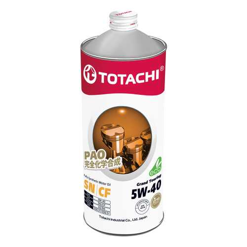 Моторное масло Totachi Grand Touring Fully Synthetic SN 5W-40 1л в Татнефть