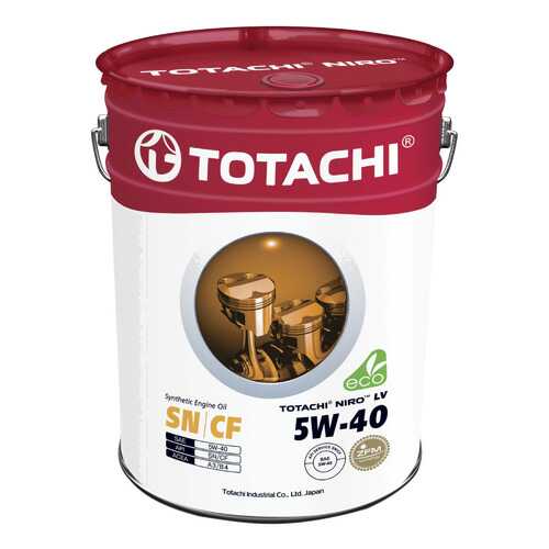 Моторное масло Totachi Niro LV Synthetic SN/CF 5W-40 19л в Татнефть