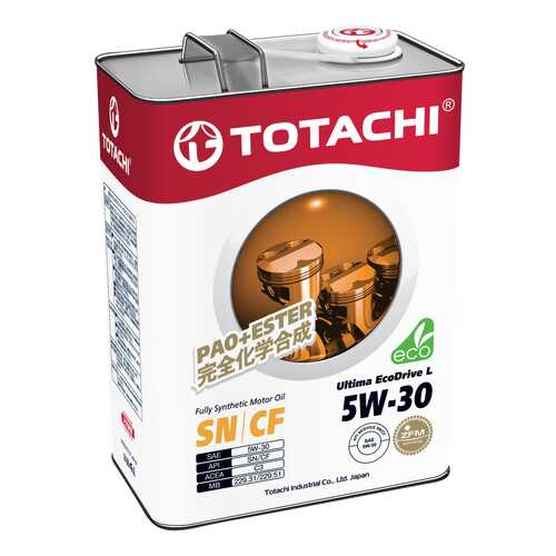 Моторное масло Totachi Ultima EcoDrive L Fully Synthetic SN/CF 5W-30 4л в Татнефть