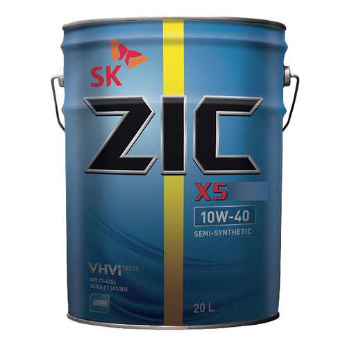 Моторное масло Zic X5 Diesel 10W-40 20л в Татнефть