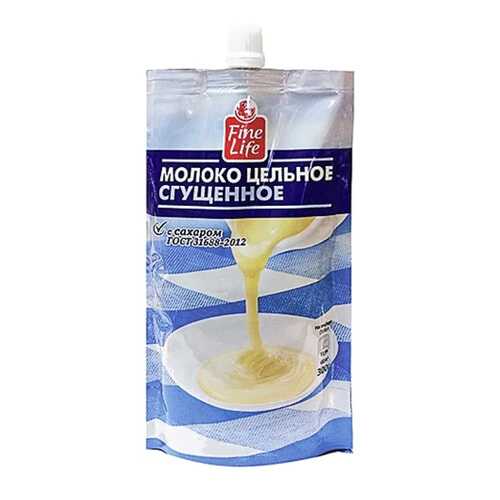 Молоко Fine Life цельное сгущенное с сахаром 300 г в Татнефть
