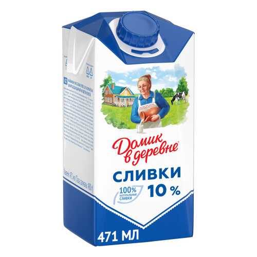 Сливки Домик в деревне 10% 480 г в Татнефть