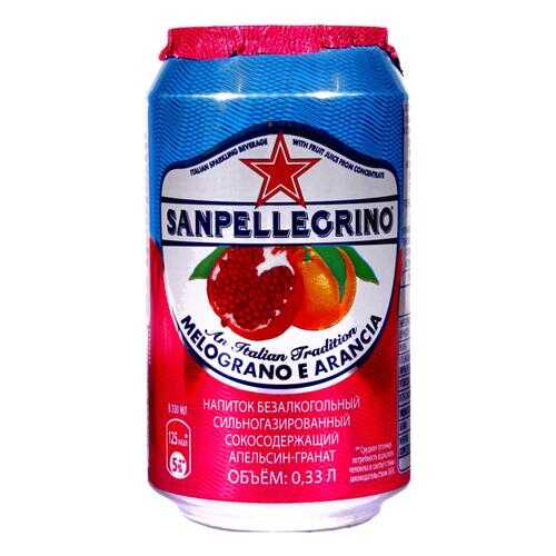 Напиток сокосодержащий San Pellegrino со вкусом граната и апельсина, 0,33 л а/б по 6шт в Татнефть