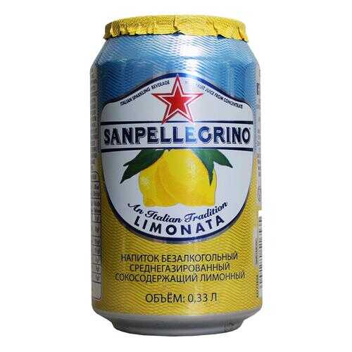 Напиток сокосодержащий San Pellegrino со вкусом лимона, 0,33 л а/б по 6шт в Татнефть