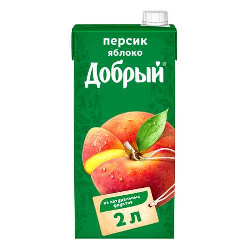 Нектар Добрый персик-яблоко 2 л в Татнефть