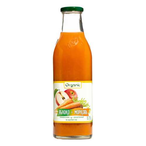 Сок Organic Яблоко-Морковь прямого отжима 750 мл (стекло) в Татнефть